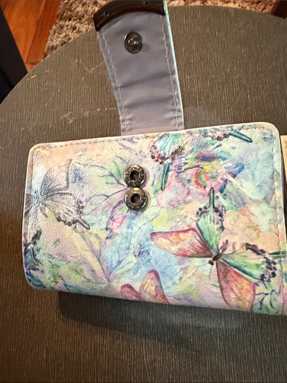 Pastel Butterfly Print Women's Wallet - Multi-Color